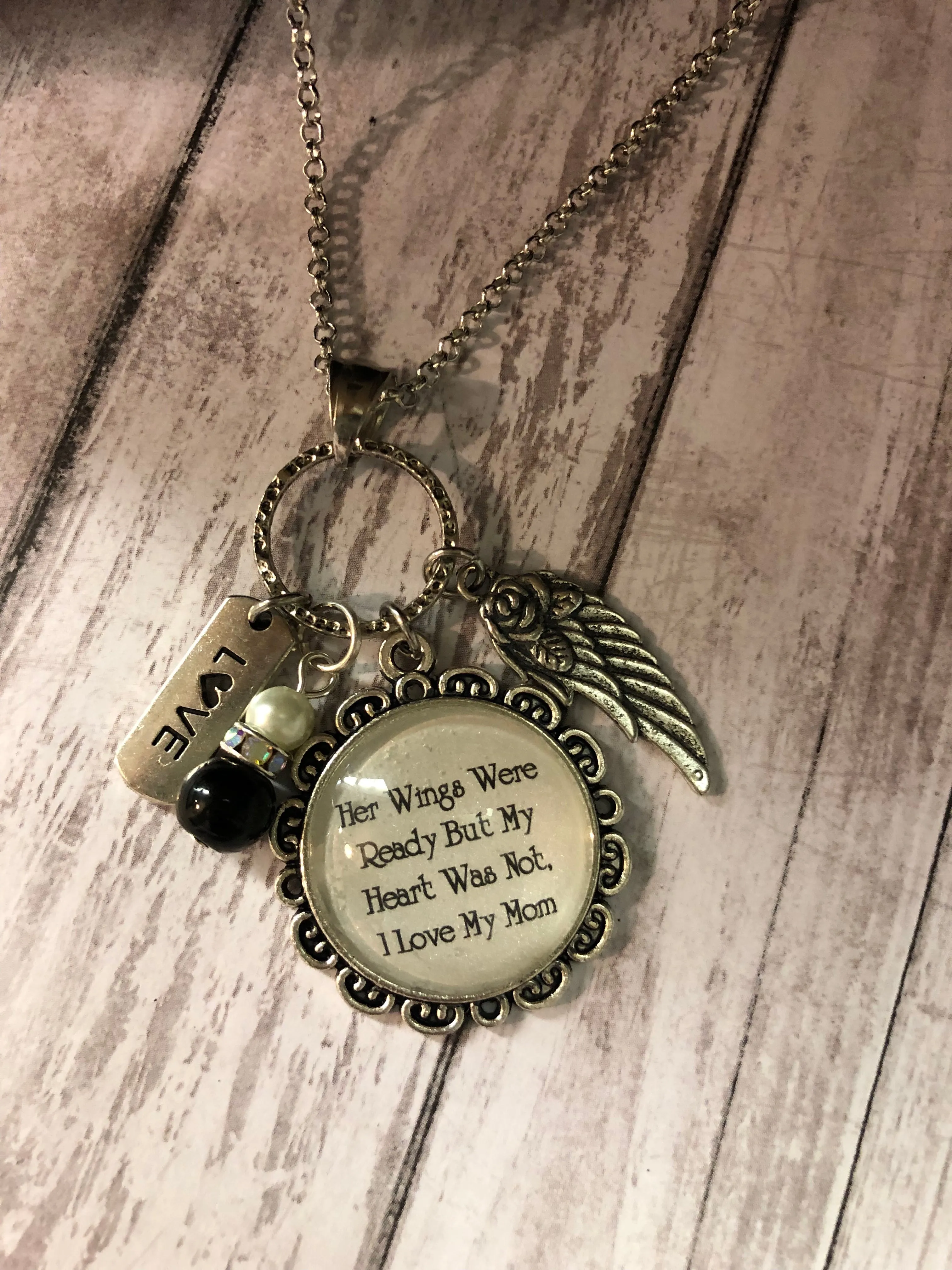 HER/HIS WINGS WERE READY Necklace (24")