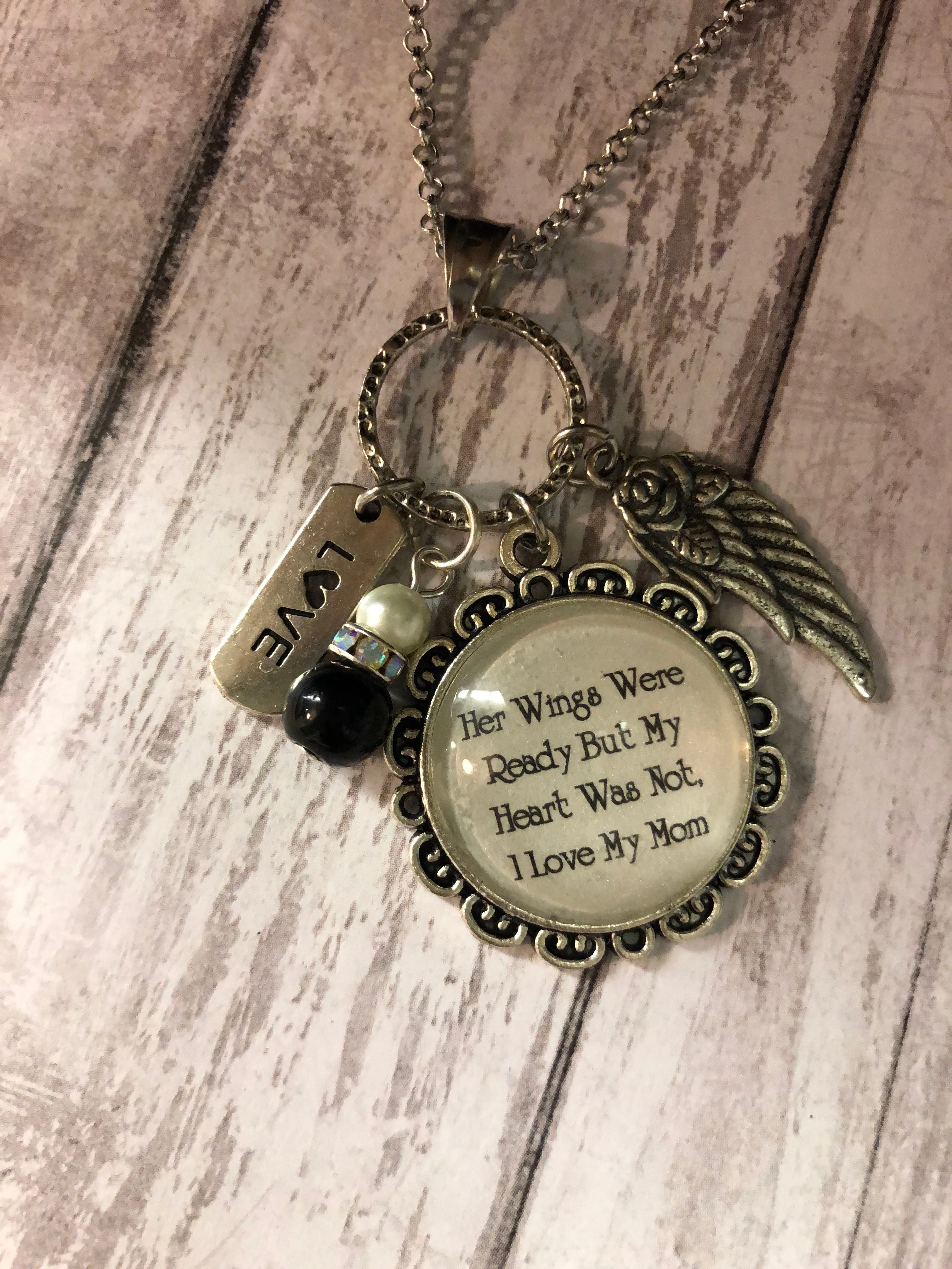 HER/HIS WINGS WERE READY Necklace (24")