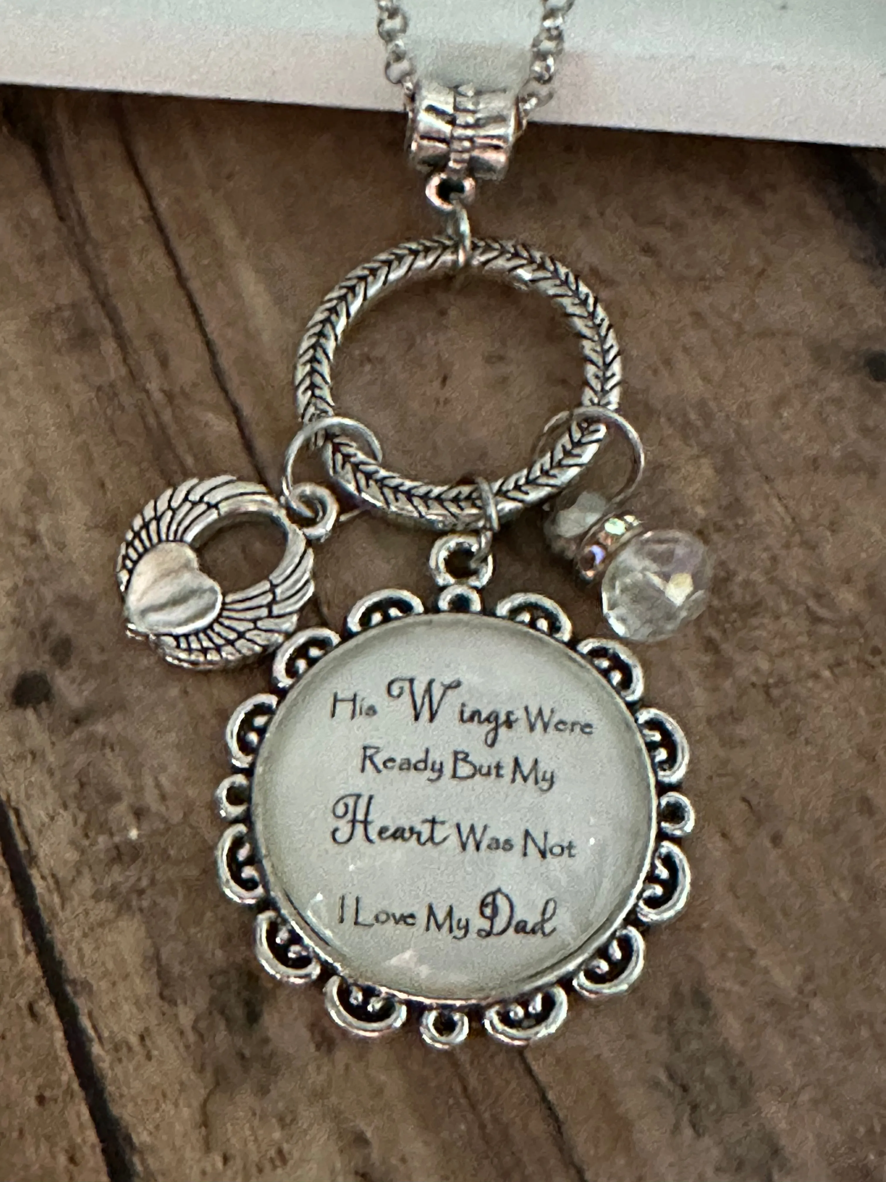 HER/HIS WINGS WERE READY Necklace (24")