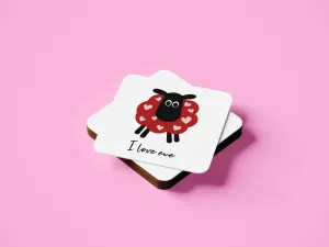 I Love Ewe Coaster