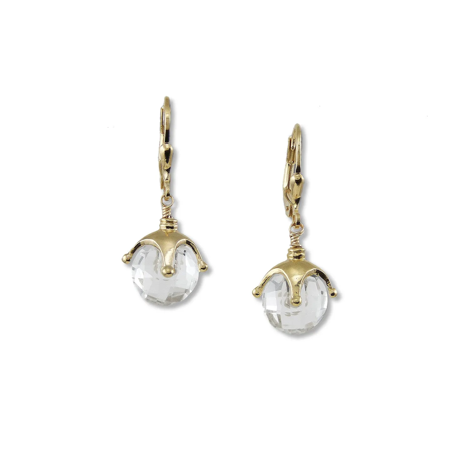 Jester Cap Earrings - Small, Gold