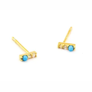 Mini Turquoise and CZ Stick