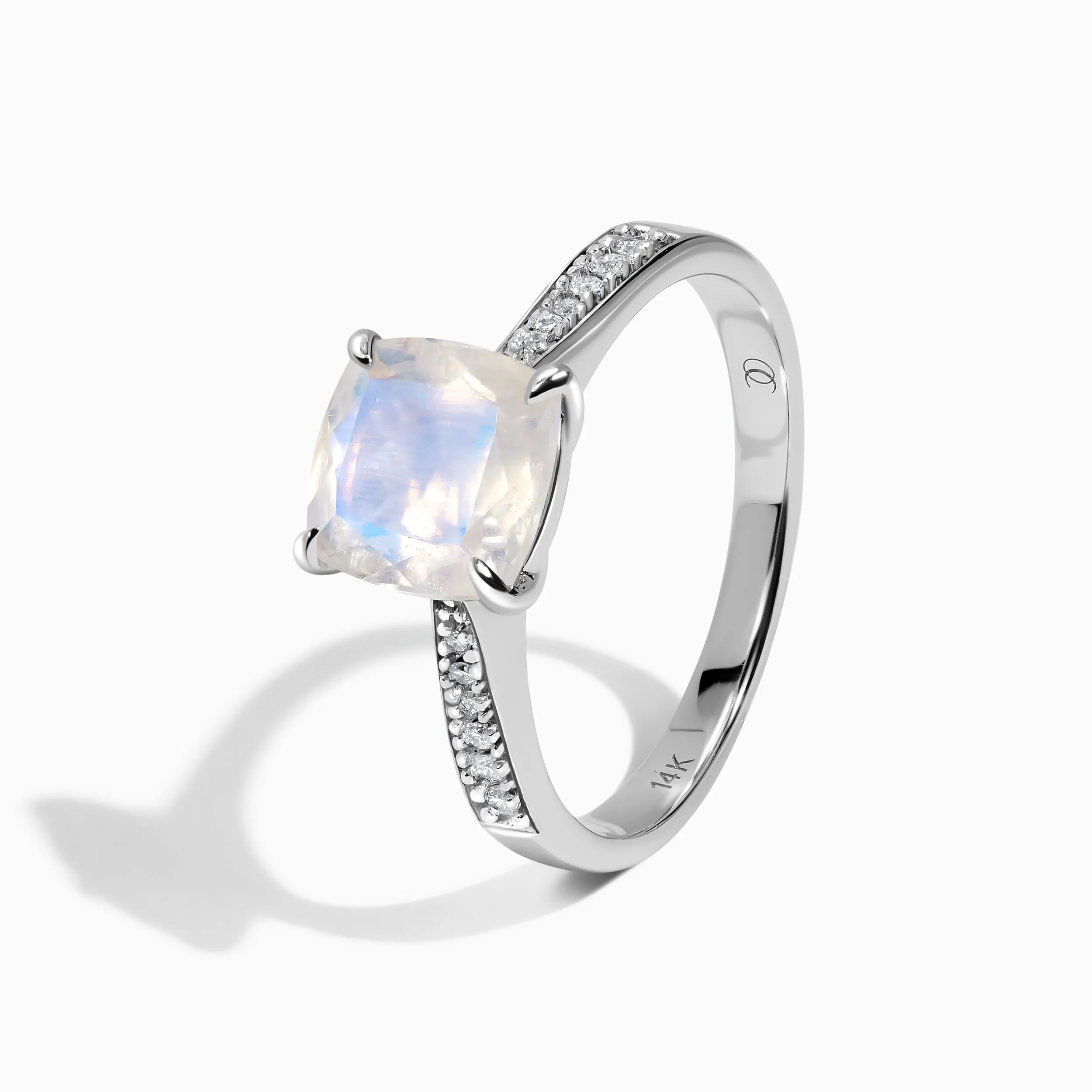 Moonstone Diamond Ring - Eternal Tie