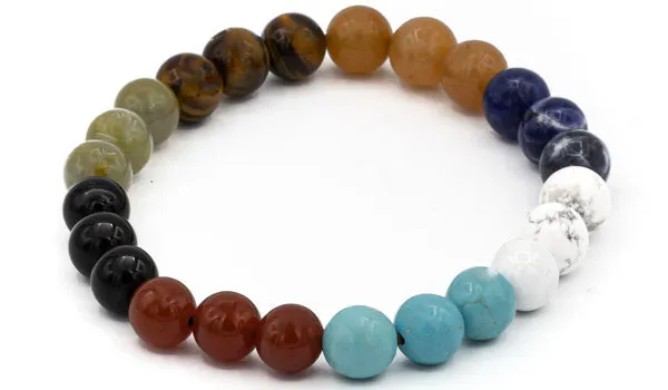 Multicolor Natural Gemstone Bracelet