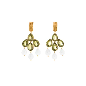 Mykonos Earrings Green Tourmaline Quartz