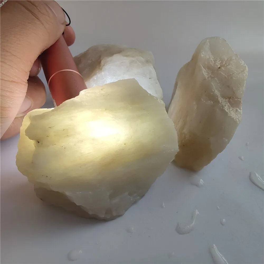 Natural White Moonstone -  Rough Raw Moonstone Crystal - Natural Gemstone - Rainbow Moonstone - Healing Crystals and Stones