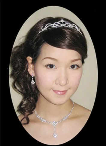 New Hair Band Wedding Hair Accessories for Women Girls Headband Hair Ornaments Headpiece Blue Crystal Silver Crown Hair Jewelry