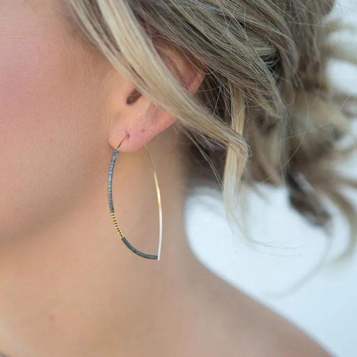 Norah Earrings, Smoky Quartz