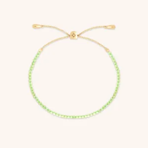 Olivine Gemstone Bracelet in 9k Gold