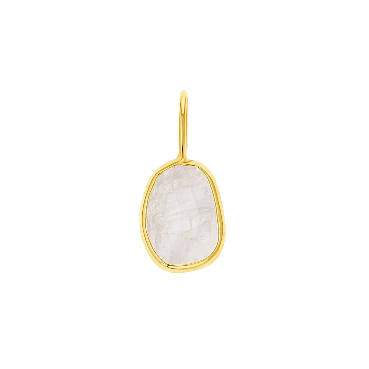 One of a Kind Moonstone Slice Charm