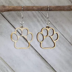 Paws Cut Out Dangle Earrings by Cate's Concepts, LLC