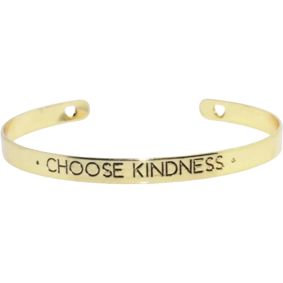 Positivity Bangle Cuff Bracelets