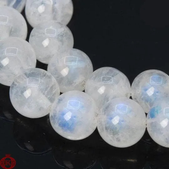 Rainbow Moonstone Beads Smooth Round