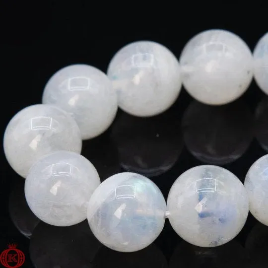 Rainbow Moonstone Beads Smooth Round