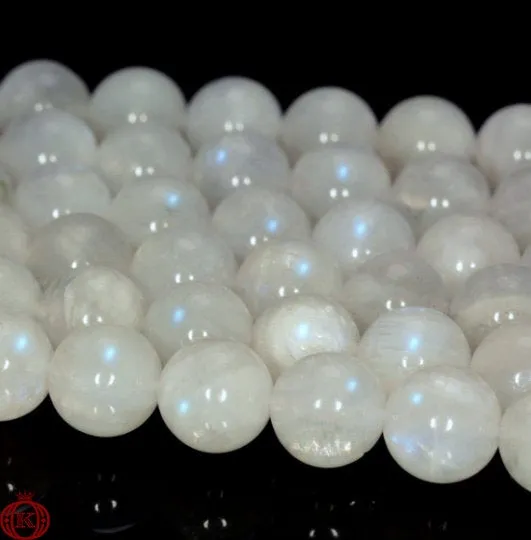 Rainbow Moonstone Beads Smooth Round