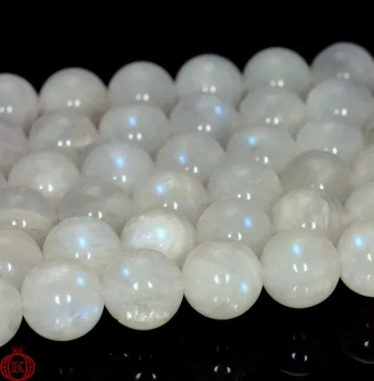 Rainbow Moonstone Beads Smooth Round