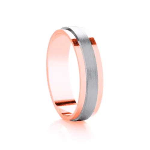 Raised Flat Two Tone Band