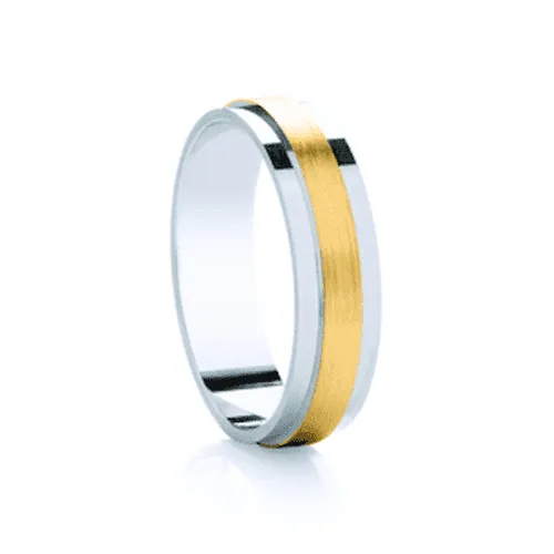 Raised Flat Two Tone Band