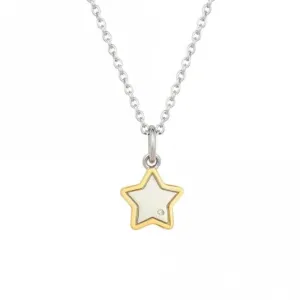 Recycled Silver & Gold Plated Star Necklace P5207