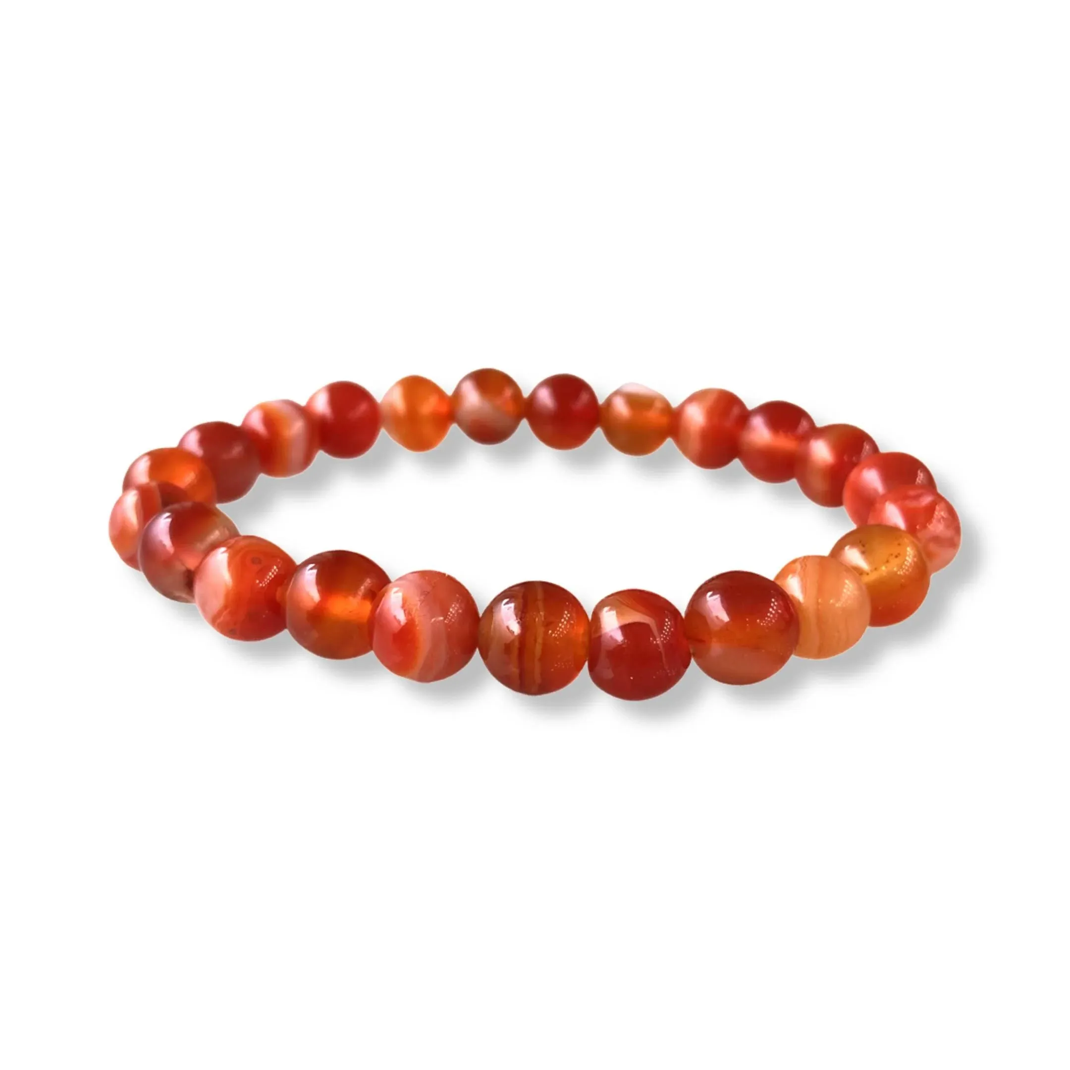 Red Sulemani / Botswana Agate Bracelet 6 mm Beads Stretchable Bracelet Round Shape for Reiki Healing and Crystal Semi Precious Gemstone