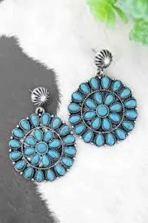 RENO TURQUOISE BEADED EARRINGS