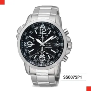 Seiko Solar Chronograph Watch SSC075P1