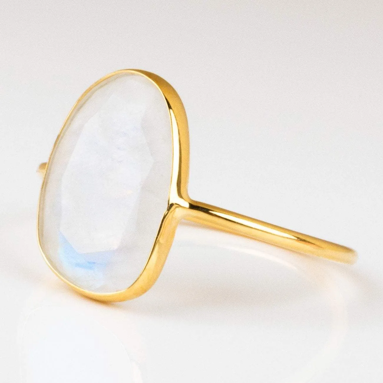 Selena Slice Ring in Moonstone