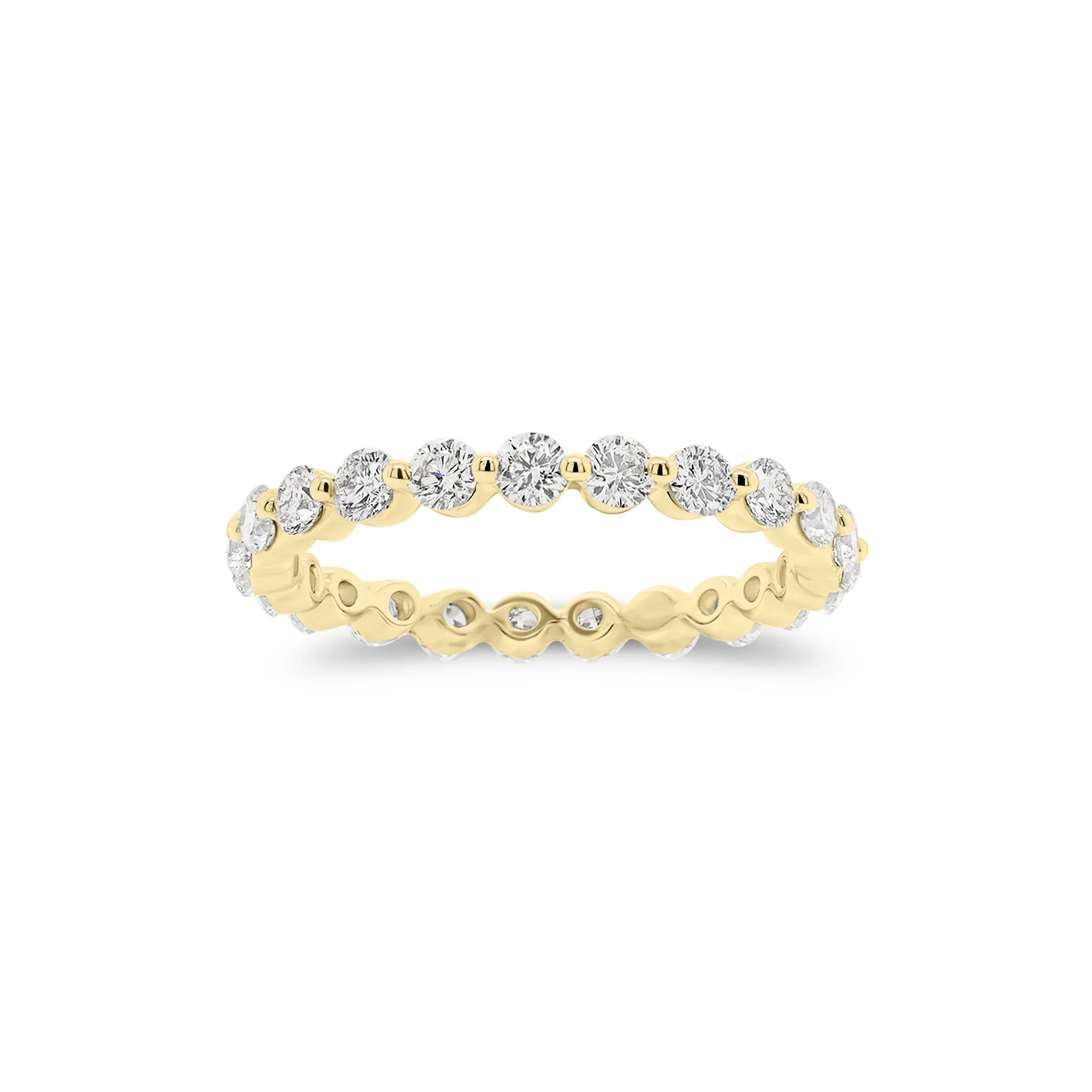 Small Single-Prong Diamond Eternity Ring