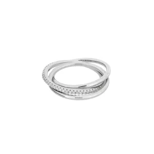 Sterling Silver Pavé Russian Wedding Ring