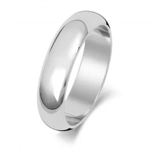 Wedding Band 18K D Shape 5mm-1.75 Wedding  Ring WQ105WH