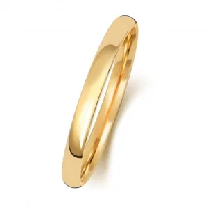 Wedding Band 9K Slight Court 2mm-1.7 Wedding  Ring W111H