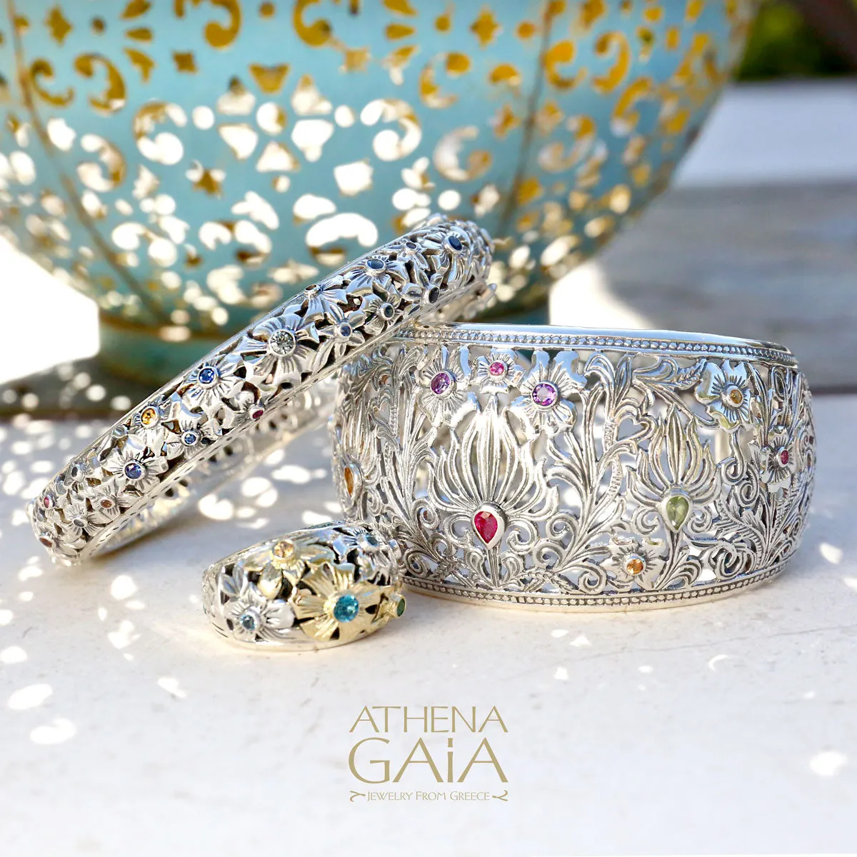 Wild Flowers Cuff Bracelet